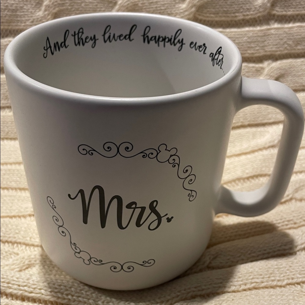 Disney Parks 'Mrs.' Mug with Happily Ever After quote